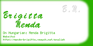 brigitta menda business card